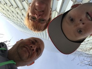 One Tower towering above us! 102 floors high